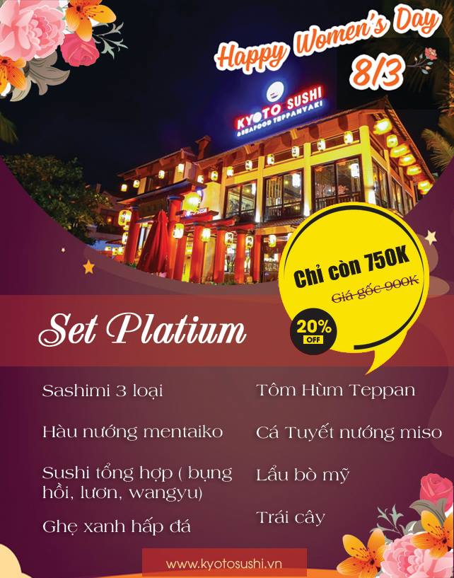 Menu đặc biệt ngày 8-3 P 1
