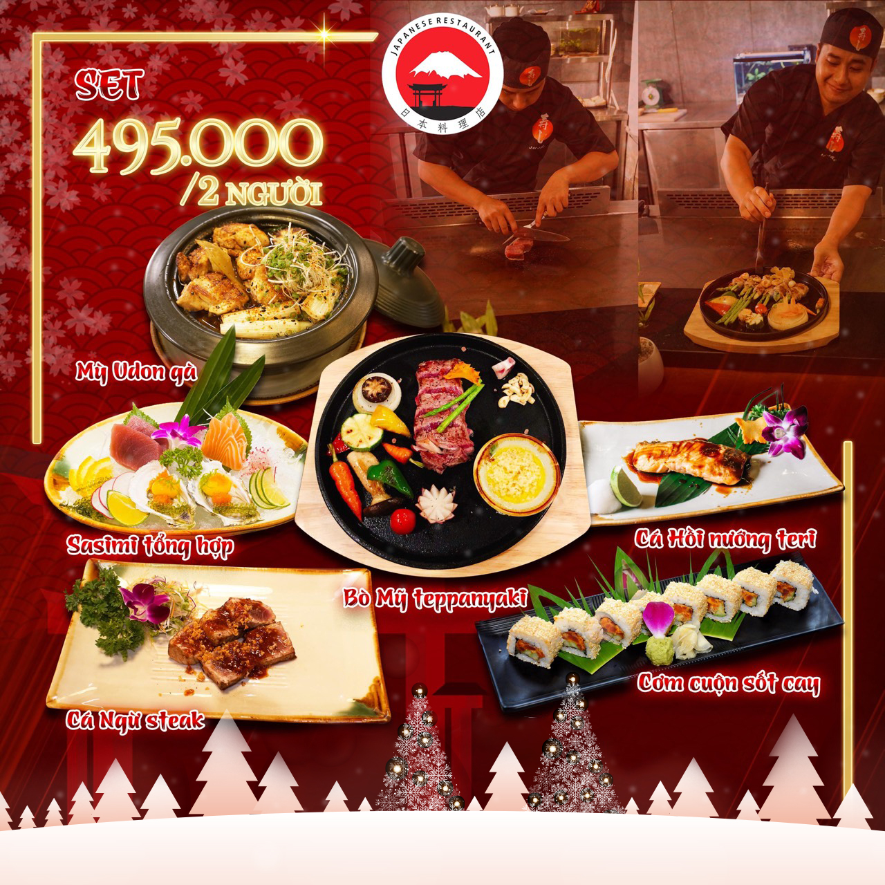 GÕ CỬA GIÁNG SINH - RINH NGÀN QUÀ TẶNG CÙNG KYOTO SUSHI 